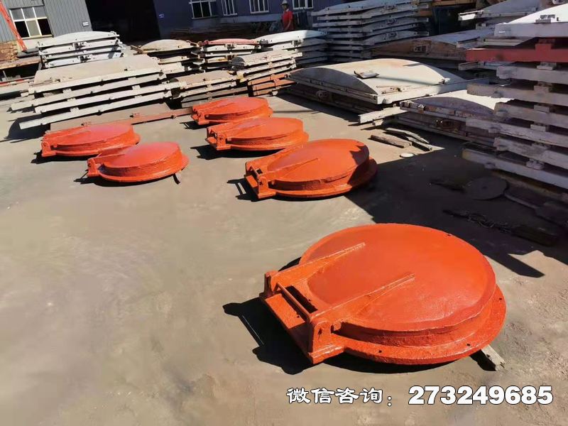 铁力铸铁圆型管道拍门